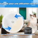 10er Katzenbrunnen Filter und 10er Pumpe Schwamm Kompatibel mit Petkit Eversweet Solo SE/Solo 2/3 Pro / 3 / 2s Katzen Trinkbrunnen,Trinkbrunnen Filter mit Vierfaches Filtersystem 3.0 Ersatzfilter - 5