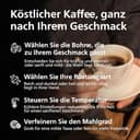 Philips 2200 Series Kaffeevollautomat - 2 Kaffeespezialitäten, Touch-Display, klassischer Milchaufschäumer, Keramikmahlwerk, Mattschwarz (EP2220/10) - 8