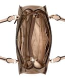 GUESS Women's Noelle Ii Luxury Satchel, Crossbody, Latte Logo, One Size - 3