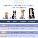 ELONEO orthopädisches Hundebett kleine Hunde - 76x51x17cm, Hundekorb mit Memory Foam, Hundematte wasserdicht und waschbar, Hundekissen, Hundematratze mit weicher Polsterung, Creme - 4