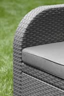 Keter Allibert 192738 Modena - Salón de jardín (ratán sintético), Color Gris - 6