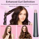 Long Conical Barrel for Dyson Airwrap HS01 HS05 HS08, 0.78-1.4Inch/ 20-36mm Auto-Wrap Curlers, Self-Curling Hair Roller Curlers Attachment, Pink - 5