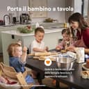 Stokke Sedia Tripp Trapp di , Nera - Sedia evolutiva e interamente regolabile per neonati, bambini e adulti - Comoda, confortevole ed ergonomica - Modello classico - 3
