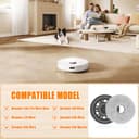 4 Wischtücher mit 2 Ersatzhalterung Zubehör für Dreame L20 Ultra/L10s Ultra Gen2/L10s Pro Ultra Heat/X30 Ultra/X40 Ultra/X40 Master/L40 Ultra – Mopptücher & Halter, Roboter Staubsauger Ersatzteile - 2