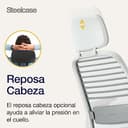 Steelcase Series 1, silla de oficina ergonómica con sujeción lumbar, brazos 4D y reposa cabeza regulables, respaldo de malla Trufa; Fabricado en Europa - 9