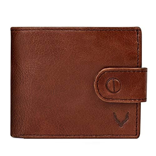 PELLE TORO All-in-One Handmade Mens Wallet, RFID Blocking, Coin Pocket, Fine Leather Card Wallet with 8 Slots and Zip Section, in Wooden Gift Box, Cocoa Brown