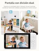GHB Camara Vigilancia Bebe App WiFi 2K 5 Pulgadas Vigilabebes con Camara PTZ 350°/65° Detección de Movimiento/Sonido/Temperatura/Humedad Visión Nocturna 4XZoom VOX Control de Monitor y Movil - 3