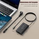 Cargador Portatil USB C 65W Compatible con HP Elitebook x360 1030 1040 G3 G4 Spectre X360 Chromebook 11 14 ProBook 430 450 G5 G6 Elite x2 Split x2 Pavilion Envy x360 Tipo C Alimentacion Adaptador - 7