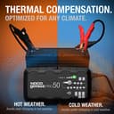 NOCO GENIUSPRO50: 50A 6V/12V/24V Professional Smart Battery Charger – Maintainer, Desulfator & Power Supply with Overcharge Protection & Thermal Compensation – For Lead-Acid & Lithium Batteries - 4