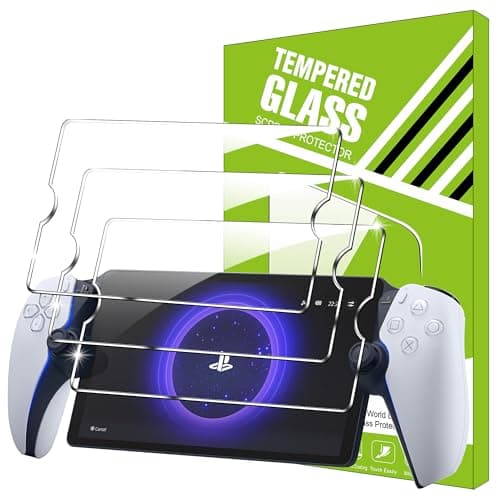 Lemxiee 3 Pack Tempered Glass for PlayStation Portal Screen Protector [9H Hardness] [HD] Full screen coverage Tempered Glass Film for PS Portal Screen Protector