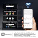 Hisense RB5P410SACC Frigorifero Combinato Total No Frost, Stainless Steel, 203x65.8cm, Classe C, 413L, large capacity, wifi, metal tech cooling, porta reversibile, Inox - 6