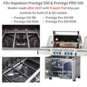 Beurbcikue N710-0093 Grill Drip Pan for Napoleon Prestige 500 Pro 500 (Models After 2017) Front Pull Grease Tray BBQ Replacement Parts for Napoleon Grill Accessories - 6