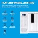 Carry-on 88 Key White Portable Folding Digital Piano by Blackstar USB MIDI Controller with Rechargeable Battery - 3