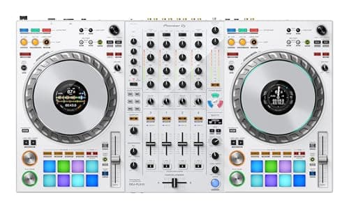 Pioneer DJ DDJ-FLX10 Limited Edition - Controller DJ a 4 canali per Rekordbox & Serato - Bianco