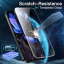 JETech Protector de Pantalla para Google Pixel 10/10 Pro / 9/9 Pro, Cristal Vidrio Templado con Marco de Instalación Fácil, Compatible Huellas Dactilares, HD Clara, 3 Unidades - 6