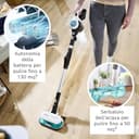 Bosch Unlimited 7 ProHygienic Aqua BCS71HYG2 Scopa Elettrica Lavapavimenti 2 in 1 Senza Fili, Spazzola DynamicAqua 2in1, Spazzola Tradizionale, Bianco - 11