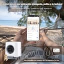 Ellenpent Arenero Gatos Autolimpiable, Caja Arena Gato Automatica con App Control, Antifugas/Atrapamiento/Olores, 90L para Múltiples Gatos, Vaciado con Un Solo Botón, Fácil de Limpiar - 5