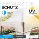 GRAFT Pavillon Abdeckung 3x3m | Schutzhaube für Gartenpavillon | Pavillondach Regenschutz | Gazebo Ersatzbezug | Wasserdicht Transparent | Wasserfeste Pavillon Abdeckplane | Wetterschutz Gartenzelt - 4