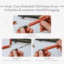 Wordsworth and Black Rollerball Pen - Atemberaubender Luxus-Stift aus Bambus Schwarzholz, Goldfinish, nachfüllbar, Geschenkset für Männer & Frauen, Tinte, Bürobedarf - 9