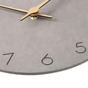 Warminn MDF Holz Wanduhr Ohne TickgeräUsche Lautlos Modern 30cm Quarz Groß Batterie Betriebene Wanduhr Einfach zu Lesen für Zimmer Zuhause KüChe Schlafzimmer BüRo Schule (Grau) - 5