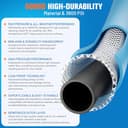 Ampvolts Manguera de Alta Presión 10M Anti-Torsión para Bosch AQT Aquatak – 250 Bar / 3600 PSI Manguera de Repuesto Flexible para Hidrolimpiadora Jet Wash, Conexión Rápida, Uso Todo Clima, Azul - 5