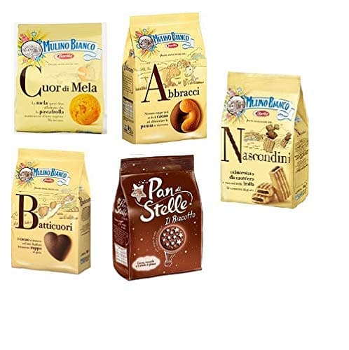 Mulino Bianco Kekse testpaket 5x 330G Nascondini Batticuori Pan di stelle