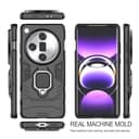 ESTH® Case for Oppo Find X7 Ultra [360° Rotating Stand] [Military Grade Anti-Fall Protection] Cover Compatible with Magnetic Car Mount, Black - 3