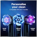 Oral-B iO9 Electric Toothbrush for Adults, Black, App Connected Handle, 7 Cleaning Modes, Includes 3 Brush Heads, Charging Travel Case and Head Holder, Long-Lasting Battery for Home Travel, 2 Pin Plug - 14