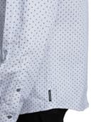 Armani Exchange Hombre Camisa con Estampado De Logotipo Regular, White Stripe, M - 5