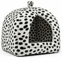 Igloo Pet Bed – Cozy Fleece Cat & Dog House Cave for Kittens & Small Pets – Soft Washable Pyramid Bed for Indoor Warmth & Comfort (Grey, One Size) - 1