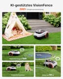 Navimow i208 LiDAR Mähroboter ohne Begrenzungskabel für 800 m², Geländereifen für Hänge bis 45% Neigung, LiDAR und Vision Dual System, Automatisches EIN-TIPP-Kartieren, Ohne Drähte oder Antenne - 5