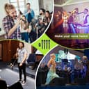 ACEMIC UHF Drahtlosmikrofonsystem 4 Kanal Schnurlosmikrofon mit 4 dynamischen Handmikrofonen für Gottesdienste, Reden, Hochzeiten und Karaoke-Maschinen, Q4 - 6