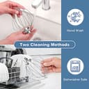 GVODE Edelstahl-Schneebesen für KitchenAid Zubehör, passend für KitchenAid 4,3 und 4,7/4,8L Mixer, ersetzt K45WW, für KitchenAid Mixer-Aufsätze, ideal für Eiercreme & Mehlkuchen, Spülmaschinenfest - 7