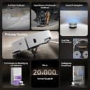 dreame X50 Ultra Complete Saugroboter mit Wischfunktion,20.000Pa Saugkraft,6 cm Hindernisfreiheit, mit Wischfunktion&Hebarem Wischmopp,KI-Hindernisvermeidung und 360° Navigation - 9