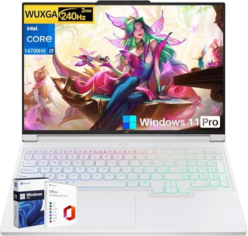 Lenovo Legion 7i - Computer portatile da gioco da 16", Intel i7-14700HX, fino a 5,5 GHz, Beat i9-13900HX), NVIDIA RTX 4060, LCD IPS WQXGA 240Hz, 64 GB DDR5, SSD da 2 TB, Wi-Fi 6E, Windows 11 Pro, MS