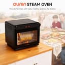 OUNIN Horno Vapor 24L, 9 en 1 Horno Multifunción, con Pantalla LED para Cocción al Vapor, Freidora de Aire, Tostado, Asado, Horneado, Recalentado, Deshidratación y Fermentación, en Acero Inoxidable - 8