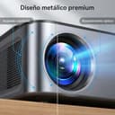 Proyector 【Google TV/1500 ANSI/Gira 360°】 XIWBSY Proyector 4K Soporte Auto Focus/Keystone, WiFi 6 Bluetooth, 38000 Lúmenes, Control por Voz Projector Netflix Oficial, Portatil Proyectores Video - 6