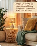 EDISHINE Lámpara de Mesita de Noche, Lámpara de Mesa con Pantalla de Lino Verde y Base de Madera Natural, Casquillo E27, Bombilla LED de 2700K Incluida, para Sala de Estar, Dormitorio y Oficina - 8
