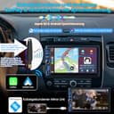 iFreGo 2 Din Autoradio mit Wireless Carplay & Android Auto, Autoradio Bluetooth mit Bildschirm Touchscreen, AM/FM Radio,7 LED Farben,Mirror Link,Radio mit Rückfahrkamera,RDS,USB - 2