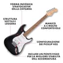 Fender Squier Debut Series HT HSS Stratocaster Chitarra Elettrica, Chitarra per Principianti, con garanzia di 2 anni, Black - 2