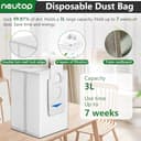 Neutop Replacement Parts Compatible with Ecovacs Deebot X2 Omni/Pro, DEX86, Robot Vacuum Accessories 1 Roller Brush 4 Filter 4 Side Brush 4 Mop Pad 4 Dust Bag - 6