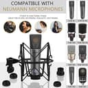 Geekria Supporto antiurto per microfoni Compatible con Neumann U87, TLM193, TLM127, M149, TLM102, TLM103, TLM107, antivibrazione - 4