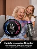 Ultenic U20 Aspiradora sin Cable 55Kpa/55Min, Cepillo Anti-Enredo Mejorado, Aspirador Escoba con Brazo Flexible, Limpieza Ultraprofunda Bajo Muebles sin Agacharse, para Alfombra/Pelo de Mascotas - 6