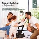 Babymoov Babyschaukel Swoon Evolution Curl White - elektrische Babywippe mit 8 Schaukelbewegungen, 360° rotierbarer Sitz, 12 Melodien - 2