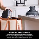 Ninja CRISPi Freidora de Aire portátil, 3,8 l, 4 en 1, freír con Aire, Asar, Mantener Caliente y gratinar, diseño Compacto, Incluye 2 recipientes de Vidrio extraíbles y Tapas, 1700 W, Gris, FN101EUGY - 6