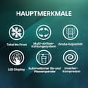 Hisense RF728N4SASE French Door Kühl-Gefrier-Kombination Premium Inox-Look - 3