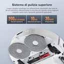 roborock Qrevo Edge S5A Robot Aspirapolvere e Lavapavimenti 18.500 Pa, zero grovigli, spazzola principale DuoDivide, spazzola laterale FlexiArm e Mocio, lavaggio ad acqua calda e autopulizia (Bianco) - 7