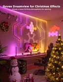 Govee Glide Hexa Panels, Smart Hexagon LED Wall Lights Wi-Fi RGBIC, 6 Music Sync Modes, 40 Scene Modes, Work with Alexa & Google Assistant for Living Room, 10 Packs - 3