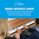 Carry-on 88 Key White Portable Folding Digital Piano by Blackstar USB MIDI Controller with Rechargeable Battery - 7