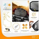 s.e. 2x 3D Schutzfolie für Garmin Zümo XT2, Schutzfolie entspiegelt,Displayschutz-Folie, Anti-Kratzer, Anti-Steinschlag für Navigationssystem, Klar & Matt enthalten - 6